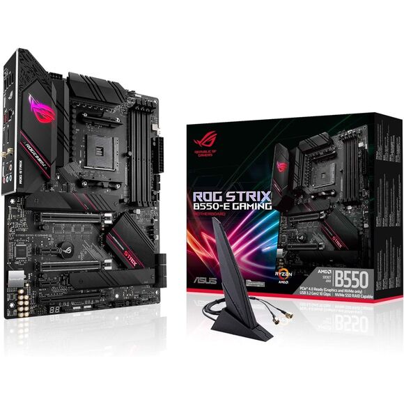 ASUS ROG Strix B550-E Gaming AMD AM4 3rd Gen Ryzen gaming motherboard (1650) - Picture 1 of 7